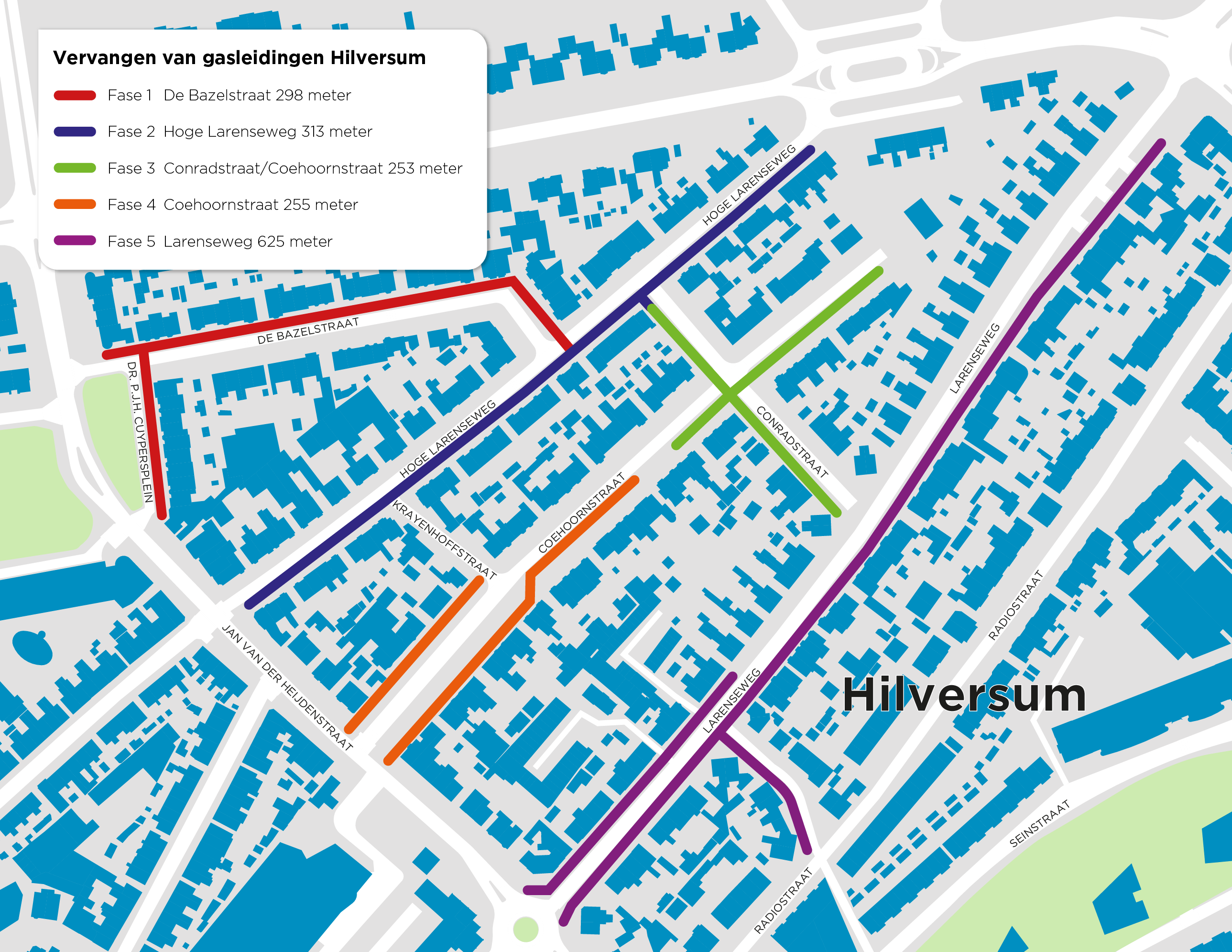 Plattegrond Hilversum Erfgooiersbuurt