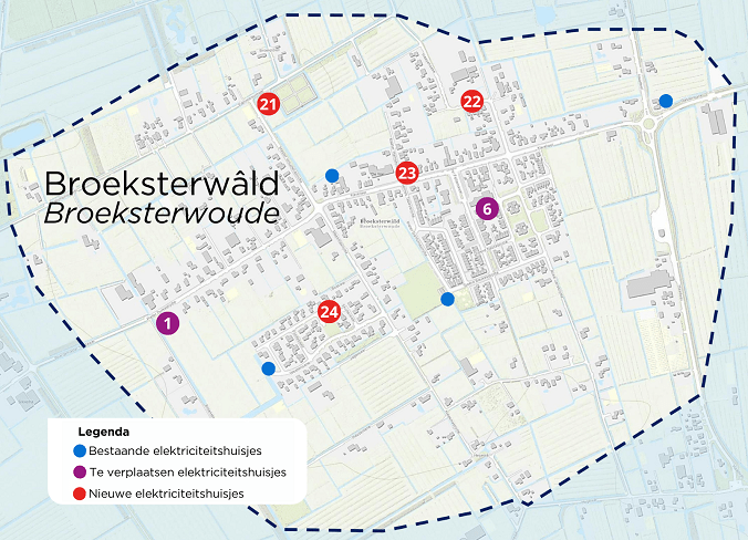 Werkgebied buurtaanpak in Broeksterwald