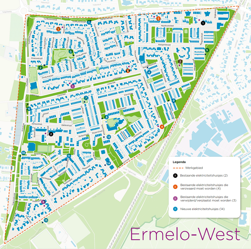 Werkgebied buurtaanpak Ermelo West