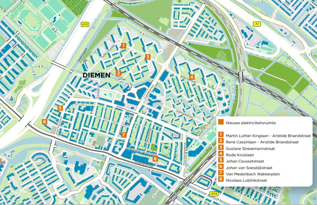 Overzicht werkzaamheden Diemen-centrum