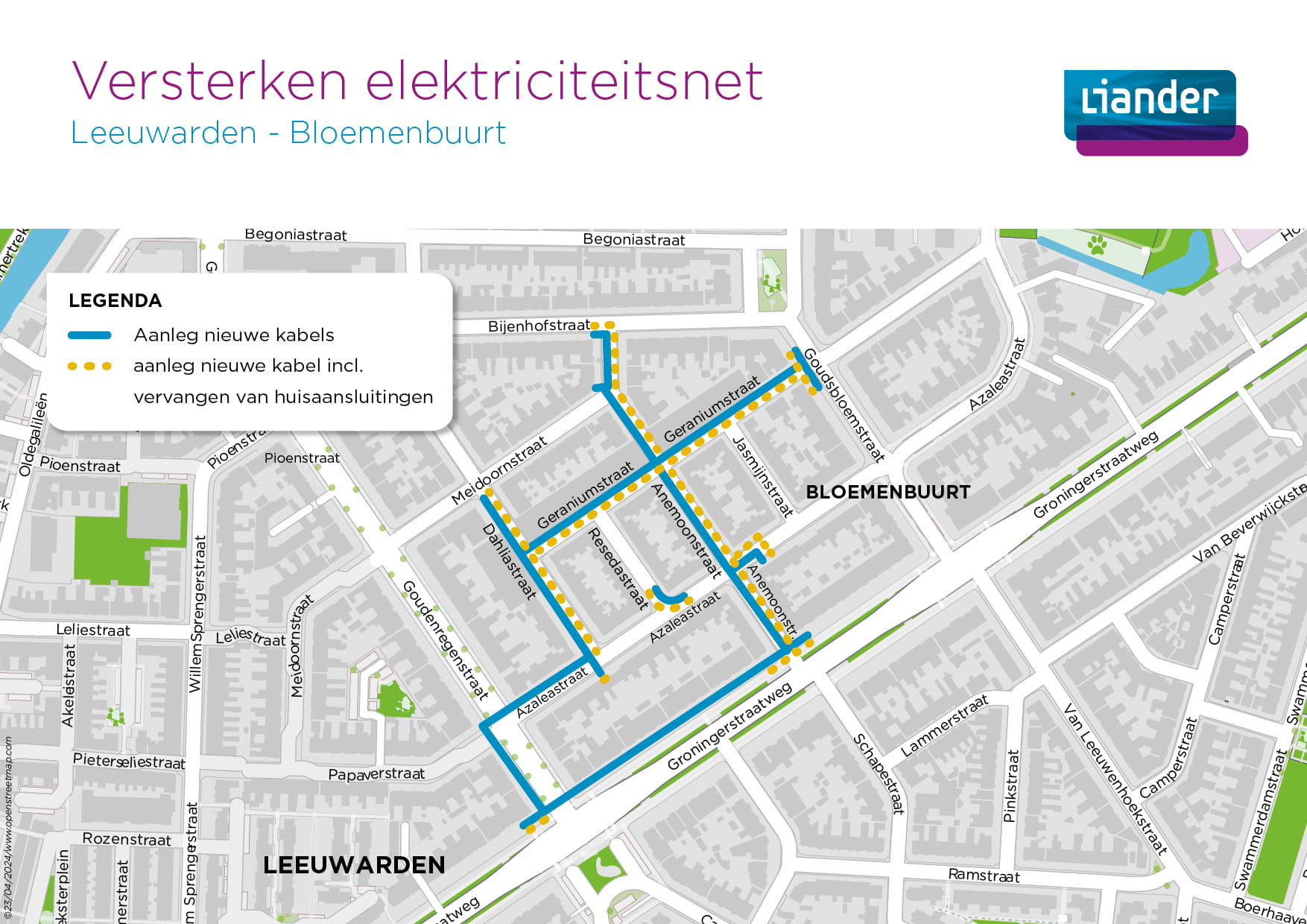 Werkzaamheden Bloemenbuurt Leeuwarden